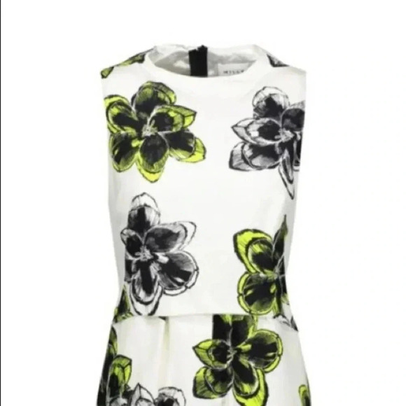 Milly Astrid Magnolia Dress Citron size 0 NEW - Picture 2 of 6